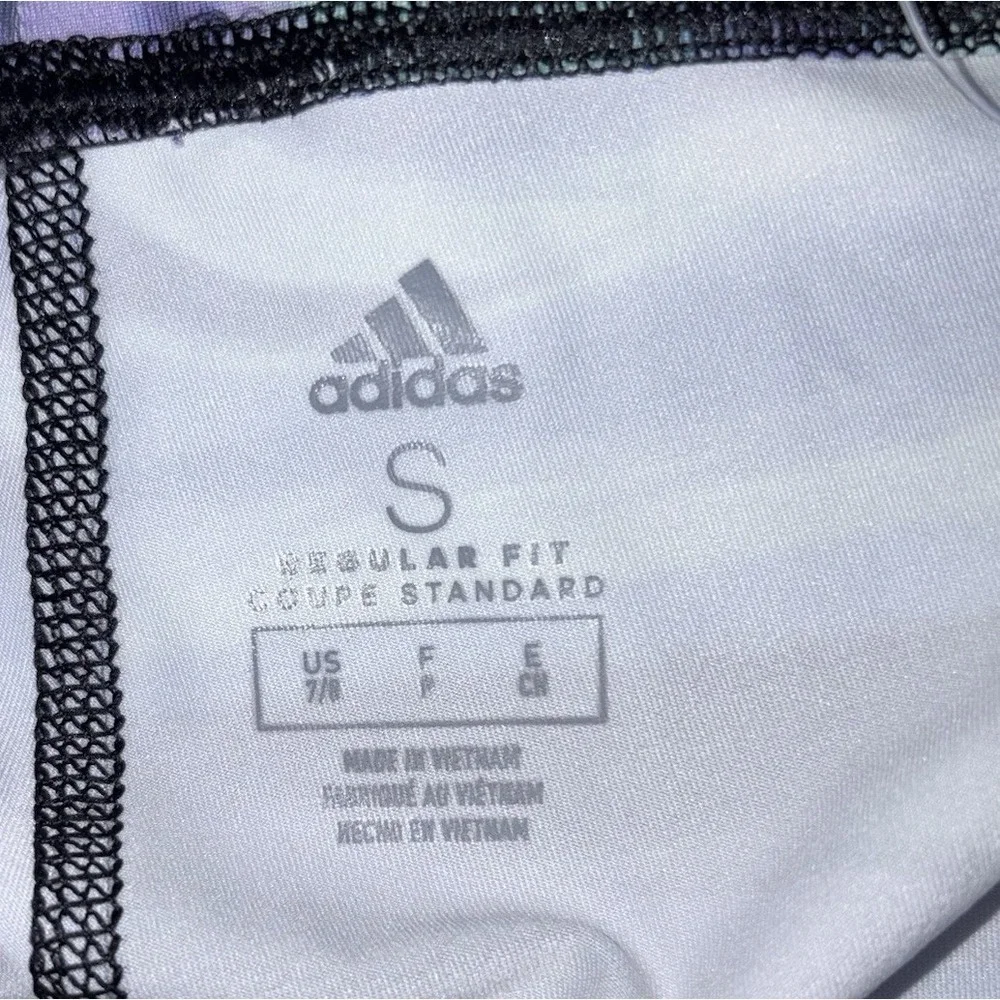 Adidas Girls Small 7-8 All Over‎ Print Biker Shorts Aeroready New